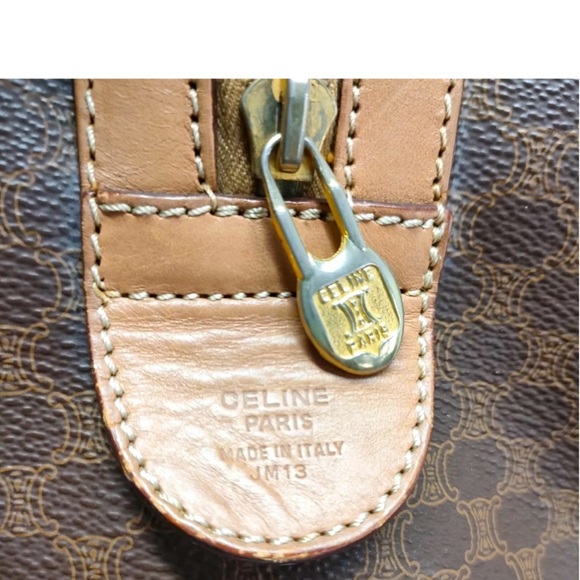 CELINE BOSTON LEATHER CANVAS EXCELLENT CONDITION - Picture 7 of 8